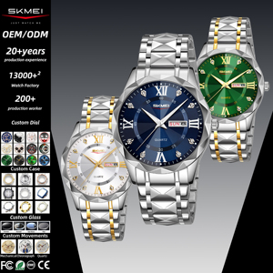 <span class=keywords><strong>Montre</strong></span> analogique à quartz de luxe pour homme, cadran 41 mm, <span class=keywords><strong>bracelet</strong></span> en acier inoxydable, étanche 3 ATM, aiguilles lumineuses, pour lui - Product Image 1