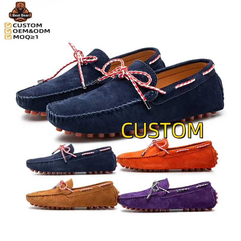 OEM klassische Wildleder-Loafers Drop-Shipping leichte Geschäfts- und Fahrschuhe Sohle formelle Schuhe für Herren Loafers Herren Lederschuhe