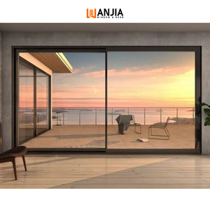 Portes coulissantes en aluminium à double vitrage, anti-ouragan, insonorisées, pare-balles, conforme à la norme AS2047 NFRC pour balcon extérieur - Product Image 1