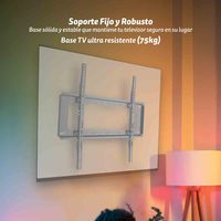 Soporte de TV Fijo de Metal Resistente Grunkel SP-61X50FX para Uso Doméstico, de 32-80 Pulgadas, hasta 75 kg, VESA 615x410 mm, España