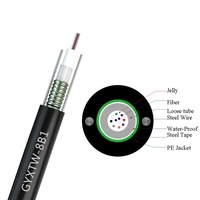 GYXTW-Suministro de fábrica, 6/12/24 núcleos, modo único, cable óptico de fibra 50/125, lista de precios para exteriores, muestras gratis