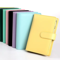 YUCHUAN Y624 Meilleure vente en cuir de galet A6 6 anneaux feuilles mobiles organisateur/planificateur de budget financier avec feuille de mouche disponible en cadeau