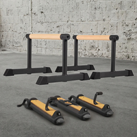 Support de pompes parallèles portable en bois de hêtre de haute qualité, durable, réglable en acier, écologique, garantie 5 ans, pour fitness à domicile