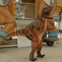 Costumes de dinosaures personnalisés, modèle animatronique réaliste, costume de dinosaure interactif pour les activités des parcs d'aventure