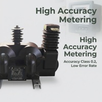 Transformador Combinado Trifásico de 10kV para Interiores, Aislamiento de Resina Epoxi, Clase 0.2, Baja Tasa de Error para Medición de Energía
