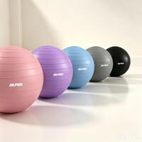 Ballon de yoga gonflable en PVC personnalisé, écologique, de couleur unie, pour l'exercice et l'équilibre