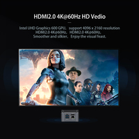 Mini PC Stick con Windows 11, Quad-Core J4125, 8GB DDR4, SSD M.2 de 128/256/512GB, WiFi AC, Mini Computadora, USB, Gamer, TV BOX