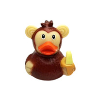 Jouets de bain flottants et couineurs en vinyle, mini banane singe de 2 pouces, avec logo personnalisé, pour la sécurité des bébés, jouets cognitifs unisexes pour la baignoire, vente en gros
