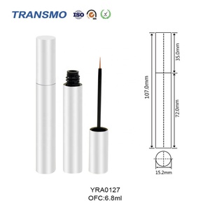 Flacon de sérum pour cils en aluminium de 6 ml, tube d'emballage pour eye-liner, flacon vide en métal personnalisé de 6 ml avec pinceau sur mesure - Product Image 3