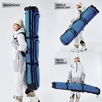 Sac de snowboard rembourré de grande capacité avec housse de manche à roulettes sac de snowboard extensible pour hommes femmes sac de ski réglable