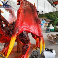 Park Attraction Statue de Dragon mécanique grandeur nature Dragon Animatronic réaliste à vendre