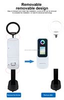 Cabina de Fotos Portátil para Bodas y Fiestas con Anillo de Luz RGB, Compatible con iPad de 10.2-13 Pulgadas, Impresora Hiti P322w Integrada, Máquina de Fotomatón para iPad y DSLR
