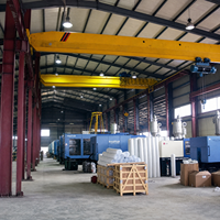 Pont roulant d'atelier industriel à poutre simple avec palan électrique pour la manutention de matériaux en entrepôt