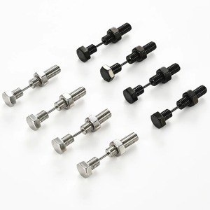 1 Par de Pendientes de Tornillo Hexagonal para Hombre y Mujer, Estilo Punk, Acero Inoxidable, Novedosos, para Fiesta, Rock, Joyería Gótica - Product Image 3