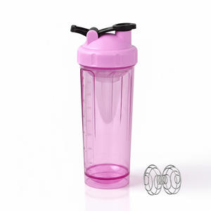 Vaso agitador de plástico ecológico de 700ml con depurador de alambre y colador seguro para beber directamente - Product Image 4