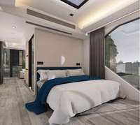 Mini-maison préfabriquée en acier de 40 pieds, portable, résistante aux ouragans, pour hôtel, bureau ou habitation, avec isolation acoustique (type Apple Pod)