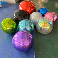 Ballon miroir gonflable argenté ballon gonflable géant en pvc Décoration d'événement grande boule miroir gonflable brillante