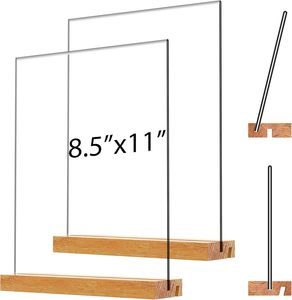 Inthetrend SJY-251015-26 for Wooden Acrylic Magnetic Custom Size Photo <b>Frames</b> Irregular Shape Transparent Frameless Wood - Product Image 1