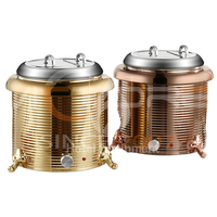 Chauffe-soupe électrique en acier inoxydable Bain Marie Bouilloire Restaurant Traiteur Buffet Réchauffeur d'aliments Pot Hôtel Restaurant Fournitures