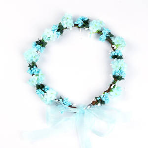 Vente en gros de bandeau réglable en ruban, <span class=keywords><strong>couronne</strong></span> de mariage, bandeau à <span class=keywords><strong>fleurs</strong></span>, accessoires <span class=keywords><strong>pour</strong></span> <span class=keywords><strong>cheveux</strong></span> - Product Image 6