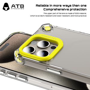 ATB trống Cover quay lại Trong Suốt TPU sốc bằng chứng điện thoại di động bao gồm cho <span class=keywords><strong>iPhone</strong></span> 16 15 14 Pro Max rõ ràng trường hợp điện thoại - Product Image 2
