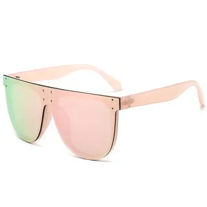 Lunettes de soleil rose vif pour filles, à la mode, échantillon gratuit, nouvelle collection