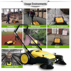 Manual Push Sweeper 1050mm Industrial <b>Floor</b> <b>Cleaning</b> <b>Machine</b> 55L Large Capacity for Factories Warehouses Workshops and Roads - Product Image 6