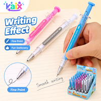 Stylo gel fantaisie en forme de seringue KAIX Fun Design Factory Direct, écriture fluide, idéal pour les récompenses en classe