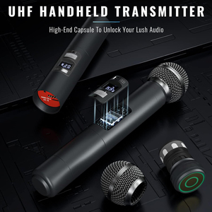 4 Four Channel SM 58 Ksm8/9 Handheld Lavalier <b>Mic</b> Professional UHF <b>Wireless</b> Microphone for Church - Product Image 2
