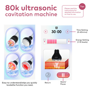 เครื่องลดน้ำหนักแบบ 4 in 1 รุ่นใหม่ล่าสุดปี 2025 OEM/ODM ใช้คลื่นวิทยุและแรงดันสูง <span class=keywords><strong>80k</strong></span> - Product Image 6