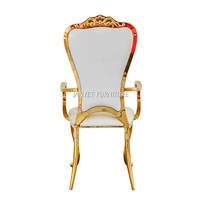 Chaise Trône en Acier Inoxydable Or, Meilleure Vente pour Événements de Mariage