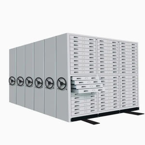 Armoires coulissantes mobiles de système d'archivage d'archives de stockage mobile en acier - Product Image 1