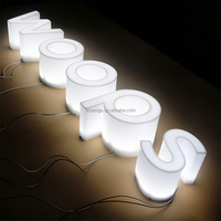 Lettres en acrylique LED personnalisées à trois faces pour l'extérieur, enseigne murale pour boutique de téléphonie mobile