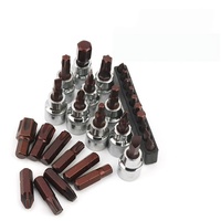 Outils à main, ensemble de réparation automobile de 46 pièces, coffret rigide, clés à cliquet combinées en acier inoxydable 304 et tournevis pour la réparation