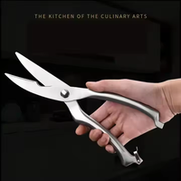 Ciseaux de cuisine professionnels en acier inoxydable, outil polyvalent pour la maison, pour couper la viande de poulet, le poisson et les os