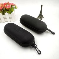 Approvisionnement d'usine Portable EVA Zipper Riding Boîte de lunettes de soleil Étui à lunettes à clipser pour l'extérieur avec fermeture à glissière