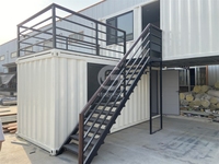 Maison modulaire extensible de 40 pieds avec cuisine et salle de bain, maisons préfabriquées en conteneurs, maisons modifiées à partir de conteneurs maritimes