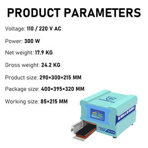 Machine tout-en-<span class=keywords><strong>un</strong></span> <span class=keywords><strong>de</strong></span> laminage et <span class=keywords><strong>de</strong></span> débullage d'écrans incurvés OM-631 MINI - Product Image 5