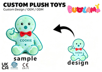 Peluche OEM de haute qualité en tissu doux pour enfants, idéale comme cadeau promotionnel d'entreprise