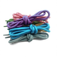 Lacets ronds en daim colorés avec logo personnalisé, lacets tressés pour baskets et chaussures de sport