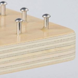 Cartes de modèles éducatifs, élastiques, planches géométriques en bois, jouets Montessori en bois - Product Image 3