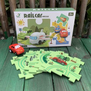 Gioco di Avventura per Bambini con Pista Elettrica in Plastica, Serie Funny Land, Auto Elettrica a Batteria, Gioco Puzzle Divertente - Product Image 4