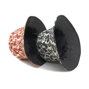 Impreso Coconut Palm Grove Pescador Sombreros de moda Mujeres Verano Surf Playa Moda Cubo Reversible Sombreros personalizados Logo bordado - Product Image 3