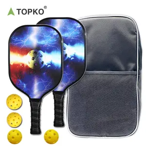 TOPKO hızlı teslimat taşınabilir taşıma çantası ile yüksek kaliteli fibershot shot satış Pickleball kürek
