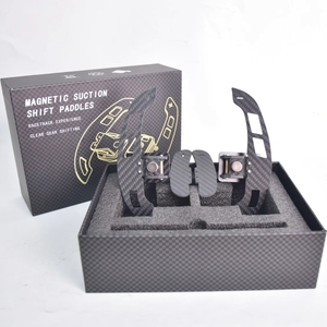 Palancas de Cambio Magnéticas de Fibra de Carbono Recién Mejoradas que Mejoran la Experiencia de Conducción, Aptas para <span class=keywords><strong>Hyundai</strong></span> <span class=keywords><strong>Santa</strong></span> <span class=keywords><strong>Fe</strong></span> y Kia Stinger - Product Image 1