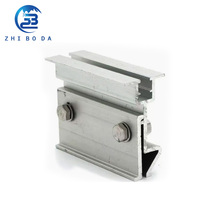 Accessoires solaires ZhiBoDa, fixation solaire en aluminium anodisé, fixation de panneaux photovoltaïques réglable pour structure solaire