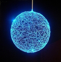 Lustre moderne 2012 avec suspension en fibre optique et télécommande