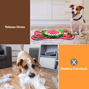 Pet <b>Snuffle</b> <b>Mat</b> for Dogs Interactive Sniff <b>Mat</b> Feeding <b>Mat</b> for Puppies Slow Feeder Dog Treat <b>Mat</b> for Training and Stress Relief - Product Image 6