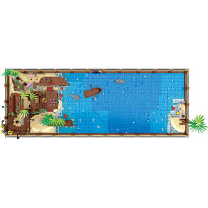 Mork 031002 Pirates de <span class=keywords><strong>Barracuda</strong></span> Booty Bay Modèle de voilier Briques éducatives pour enfants Ensemble de construction de bateau Briques de construction - Product Image 2