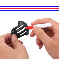 Kit de Marquage de Ligne pour Balle de Golf Premium – Outil d'Alignement à 3 Lignes avec Stylos Doubles – Accessoires de Golf Personnalisés